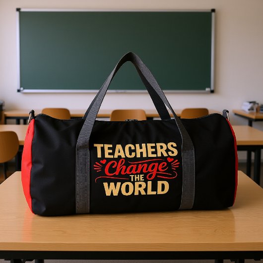 Teachers Change The World Duffle Bag