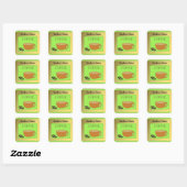 Teacher's Choice Kaffeezeichen Quadratischer Aufkleber (Blatt)