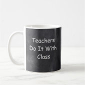 Teachers Class Chalkboard Design Geschenk Idee Kaffeetasse (Links)