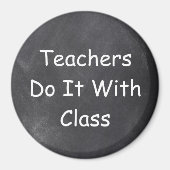 Teachers Class Chalkboard Design Geschenk Idee Magnet (Vorne)
