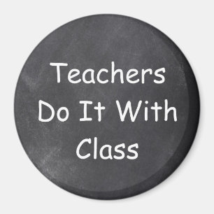Teachers Class Chalkboard Design Geschenk Idee Magnet