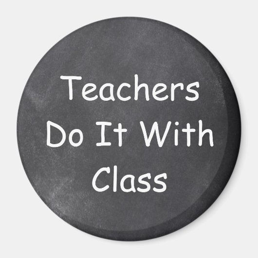 Teachers Class Chalkboard Design Geschenk Idee Magnet (Vorne)