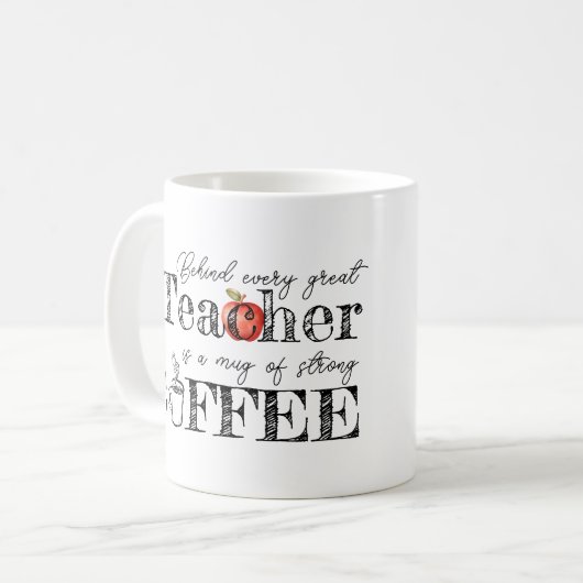 Teacher's Coffee Tasse (Vorderseite Links)