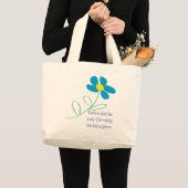 Teacher's Daisy Tote Bag Jumbo Stoffbeutel (Vorderseite (Produkt))
