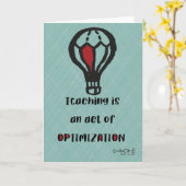 Teacher's Day Appreciation Simple Design Karte (Gelbe Blume)