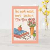 Teacher's Day Card with Flowers Karte (Gelbe Blume)
