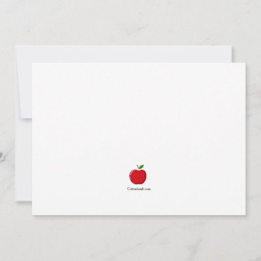 Teacher's Day Celebration Einladung (Rückseite)