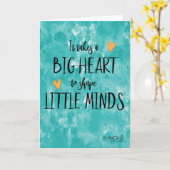 Teacher's Day Gratitude Karte (Gelbe Blume)