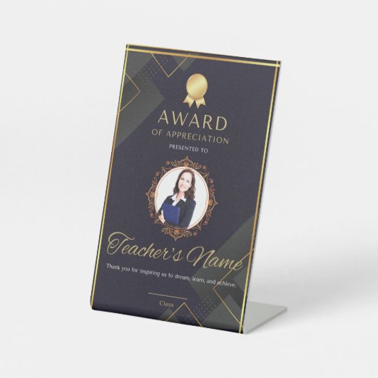 Teacher's Day Special Pedestal-Zeichen Sockelschild (Vorderseite)