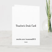 Teacher's Desk Card Karte (Rückseite)