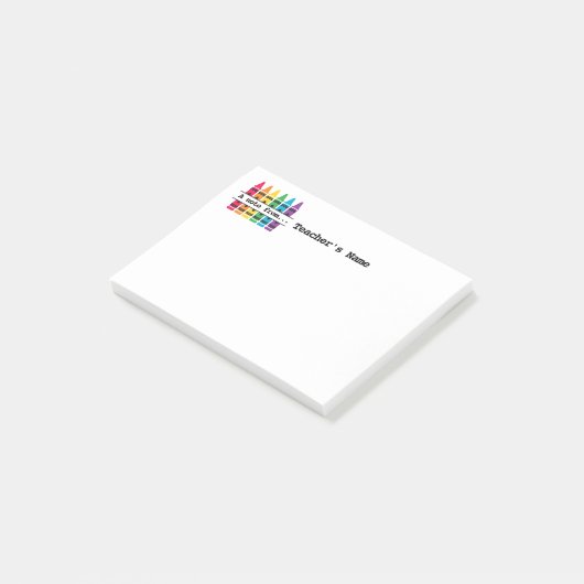 Teacher's farblich angepasstes Post-it-Note-Pad Post-it Klebezettel (angewinkelt)