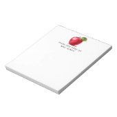 Teacher's From The Desk of Watercolor Apple Notizblock (Rotiert)