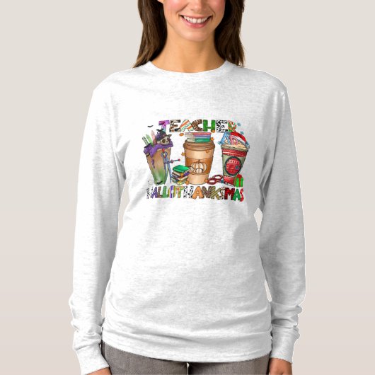 Teachers HallowThanksMas Long Sleeve T-Shirt (Vorderseite)