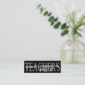 Teacher's Pet - Social Media Personal Card Mini Visitenkarte (Stehend Vorderseite)