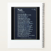 Teachers Planner with space for name Planer (Rückseite)