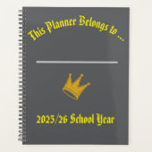 Teachers Planner with space for name Planer (Vorderseite)