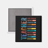 Teachers Qualities Magnet (Vorderseite/Rückseite)