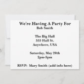 Teachers Retirement Party Invitations Einladung (Rückseite)