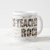 Teachers Rock Jumbo-Tasse (Vorderseite Rechts)