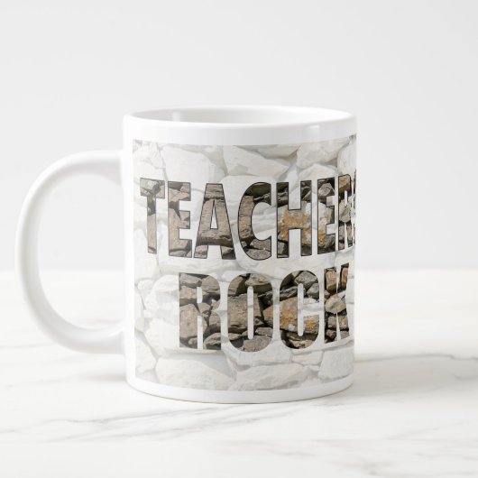 Teachers Rock Jumbo-Tasse (Links)