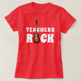 "Teachers Rock" mit Gitarre T-Shirt