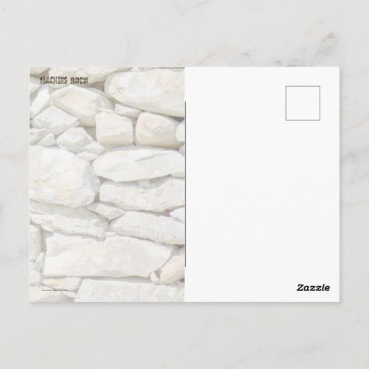 Teachers Rock Postkarte (Rückseite)