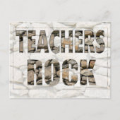 Teachers Rock Postkarte (Vorderseite)