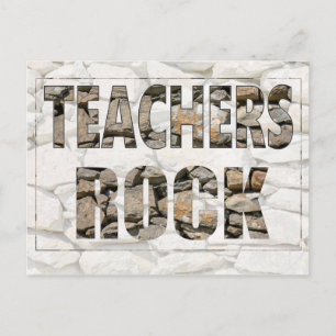 Teachers Rock Postkarte