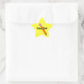 Teacher's Star mit Stift-Prämienaufklebern Stern-Aufkleber (Tasche)
