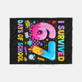 Teachers Students 67 Days Of School Funny Meme Six Fleecedecke (Vorderseite (Horizontal))