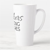 Teachers Writing Futures White Black Motivational Milchtasse (Rechts)