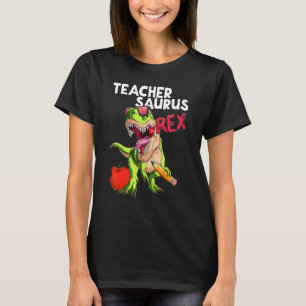Teachersaurus Rex Lehrerin Rex Dinosaurier zurück T-Shirt