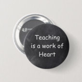 Teachin Work Art Chalkboard Design Geschenk Idee Button (Vorne & Hinten)