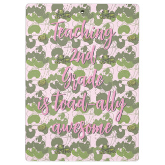 Teaching 2nd Grade is Toad-ally awesome Clipboard Klemmbrett