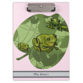 Teaching 2nd Grade is Toad-ally awesome Clipboard Klemmbrett (Vorderseite)