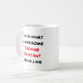 teaching assistant, awesome kaffeetasse (Vorderseite Links)