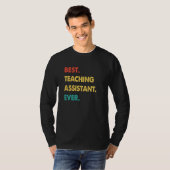 Teaching Assistant Retro Best Teaching Assistant E T-Shirt (Vorne ganz)
