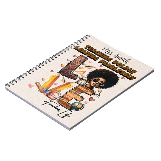 Teaching Boldly Custom Teacher Journal Notizblock (Linke Seite)