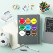 Teaching Colors Vinyl Stickers Aufkleber (iPad Hülle)