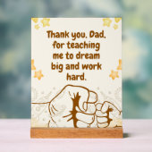 Teaching Dad-Inspirational Fathers Day Quote Acrylschild (Neutral)