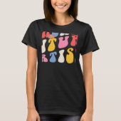 Teaching Future Artists Groovy Retro Back To Schoo T-Shirt (Vorderseite)