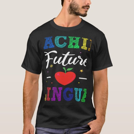 Teaching Future Bilinguals Spanish Teachers Back T T-Shirt (Vorderseite)