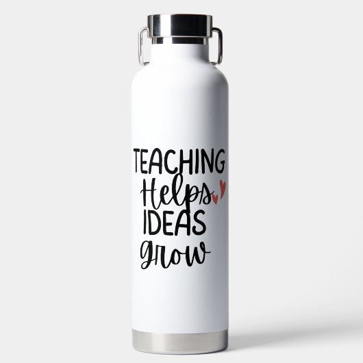 'Teaching Helps Ideas Grow' Teacher Appreciation  Trinkflasche (Vorderseite)