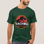 Teaching Is A Walk Inhe Park Dinosaureacher Re boy T-Shirt (Vorderseite)
