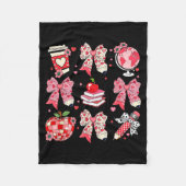 Teaching Is A Work Of Heart Pencil Bow Teacher Val Fleecedecke (Vorderseite)