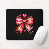 Teaching Is A Work Of Heart Pencil Bow Teacher Val Mousepad (Mit Mouse)