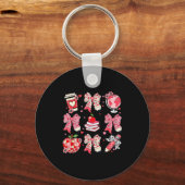 Teaching Is A Work Of Heart Pencil Bow Teacher Val Schlüsselanhänger (Vorderseite)