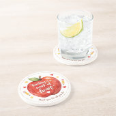 Teaching Is a Work of Heart Teacher Sandstone Getränkeuntersetzer (Seite)