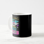Teaching Is My Jam Funny Retro Teacher Back To Sch Kaffeetasse (Vorderseite Links)