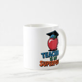 Teaching Is My Superpower Funny Teacher Coffee Mug Kaffeetasse (VorderseiteRechts)
